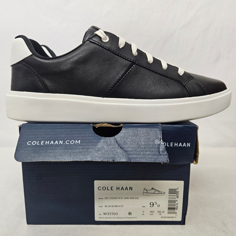 Cole Haan Grand Crosscourt Coaster Sneakers‎ W32150 Black White Women's Size 9.5